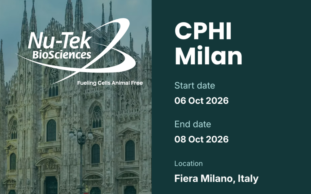Nu-Tek BioSciences’ Animal-Free Raw Materials Drive Cell Culture Media Evolution, Supply Security at CPHI Global 2026 in Milan